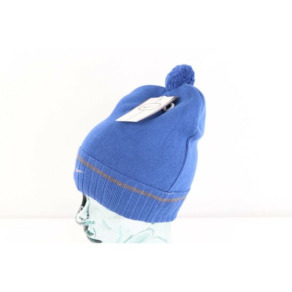 NOS Vintage Nike Travis Scott Mini Swoosh Winter Beanie Hat Cap Blue Womens main image 4